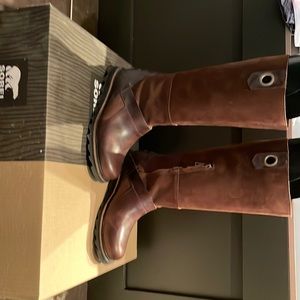Sorel Wicked Work Boots, size 8, brand new without tags, brown